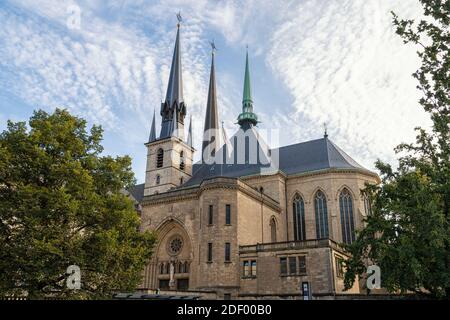 Cathédrale notre Dame de Luxembourg Banque D'Images