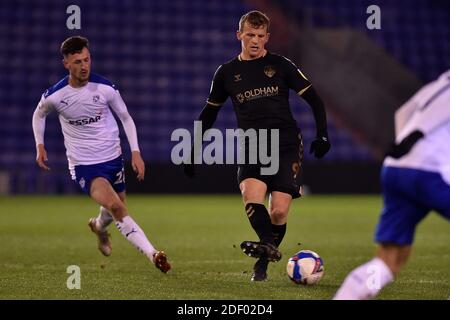 OLDHAM, ANGLETERRE. 1 DÉCEMBRE Danny Rowe d'Oldham Athletic lors du match Sky Bet League 2 entre Oldham Athletic et Tranmere Rovers à Boundary Park, Oldham, le mardi 1er décembre 2020. (Credit: Eddie Garvey | MI News) Credit: MI News & Sport /Alay Live News Banque D'Images