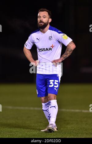 OLDHAM, ANGLETERRE. 1 DÉCEMBRE photo d'action de Tranmere Rovers Danny Lloyd lors du match Sky Bet League 2 entre Oldham Athletic et Tranmere Rovers à Boundary Park, Oldham, le mardi 1er décembre 2020. (Credit: Eddie Garvey | MI News) Credit: MI News & Sport /Alay Live News Banque D'Images