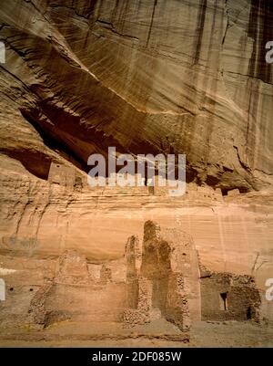 La ruine de la Maison Blanche, Canyon de Chelly National Monument, Arizona Banque D'Images