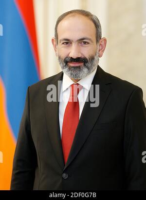 NIKOL PASHINYAN politicien arménien et Premier ministre en 2020. Banque D'Images