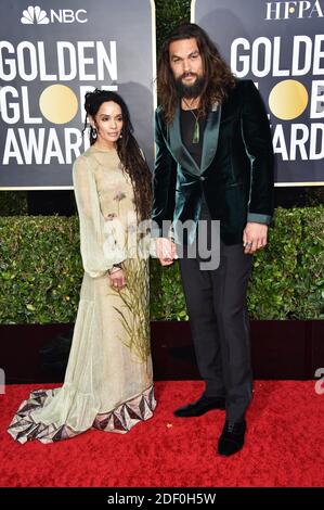 Lisa Bonet Jason Momoa assistent aux 77e Golden Globe Awards au Beverly Hilton, Los Angeles, CA, USA le 5 janvier 2020. Photo de Lionel Hahn/ABACAPRESS.COM Banque D'Images