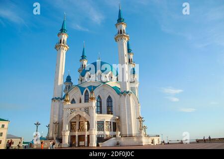 La mosquée Kul-Sharif à Kazan Kremlin au Tatarstan, Russie Banque D'Images