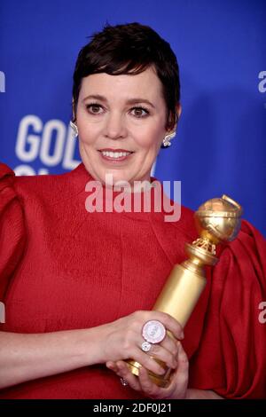 Olivia Coleman pose dans la salle de presse du 77e Golden Globes Awards à l'hôtel Beverly Hilton le 05 janvier 2020 à Beverly Hills, Californie. Photo de Lionel Hahn/ABACAPRESS.COM Banque D'Images