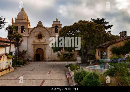 Carmel Mission Basilica Museum en Californie Banque D'Images