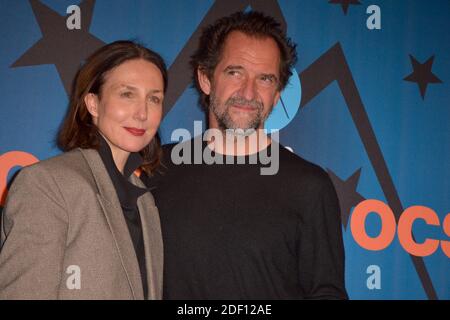 Elsa Zylberstein, Stephane de Groodt, qui assistait à la projection du film la Daronne lors du 23e Festival du film comique à l'Alpe d'Huez, France, le 16 janvier 2020. Photo de Julien Reynaud/APS-Medias/ABACAPRESS.COM Banque D'Images