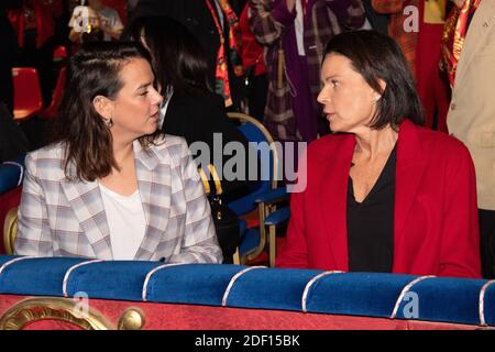 Pauline Ducruet, la princesse Stephanie de Monaco, Louis Ducruet et Camille Gottlieb assistent au 44e Festival International du Cirque de Monte-Carlo le 19 janvier 2020 à Monaco (Monaco).(photo de David Niviere/ABACAPRESS.COM) Banque D'Images