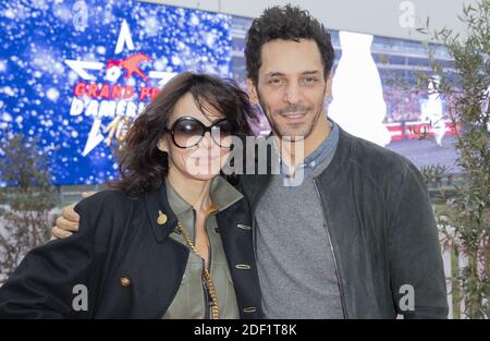 Tomer SISLEY et son épouse Sandra assistent à la course du Grand Prix d'Amérique le 2 janvier 2020 à l'hippodrome de Vincennes près de Paris, France. Photo de Loic BARATOUX/ABACAPRESS.COM Banque D'Images
