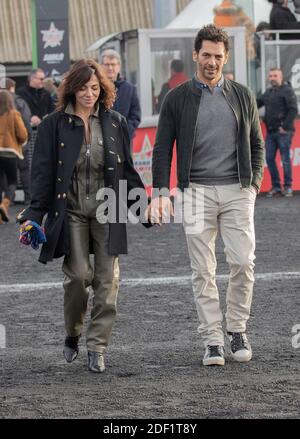 Tomer SISLEY et son épouse Sandra assistent à la course du Grand Prix d'Amérique le 2 janvier 2020 à l'hippodrome de Vincennes près de Paris, France. Photo de Loic BARATOUX/ABACAPRESS.COM Banque D'Images