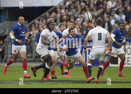 Anthony BOUTHIER en action pendant la grandeur six Nations 2020, match de rugby entre la France et l'Angleterre le 2 février 2020 au Stade de France à Saint-Denis, France. Photo de Loic Baratoux/ABACAPRESS.COM Banque D'Images