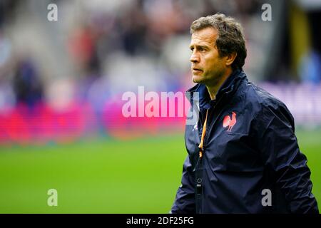 L'entraîneur en chef de France Fabien Malthie (FRA) lors du Tournoi Rugby 6 Nations, France contre Angleterre (24-17) à Stade de France, St-Denis, France, le 2 février 2020. Photo de Julien Poupart/ABACAPRESS.COM Banque D'Images