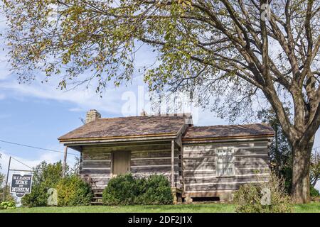 Alabama Florence W.C. Handy Birthplace Museum & Library, extérieur cabane en bois historique, Father of the Blues Music, Black African Musician collectio Banque D'Images