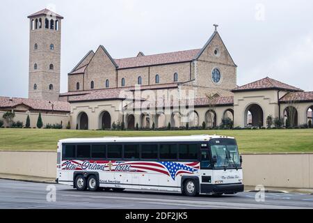 Alabama Hanceville Sanctuaire du très Saint Sacrement, de notre Dame des Anges Monastère OLAM, 13ème siècle église de style franciscain monastère, romain Banque D'Images