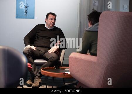 Ancien footballeur et entraîneur, Marc Wilmots lors d'une interview à l'hôtel 'Golf du Médoc Resort », au Pian-Médoc , France, le 03 mars 2020. Photo de Thibaud Moritz/ABACAPRESS.COM Banque D'Images