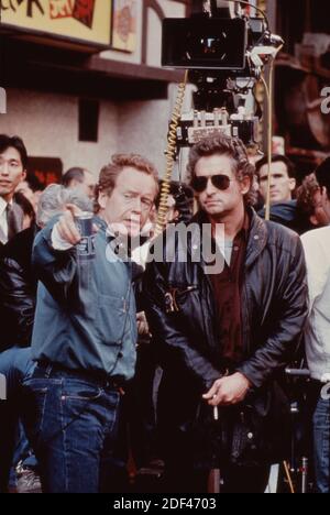 Black Rain 1989 avec Michael Douglas, Andy Garcia, Kate Capshaw et Ken Takakura. Réalisé par Ridley Scott Banque D'Images