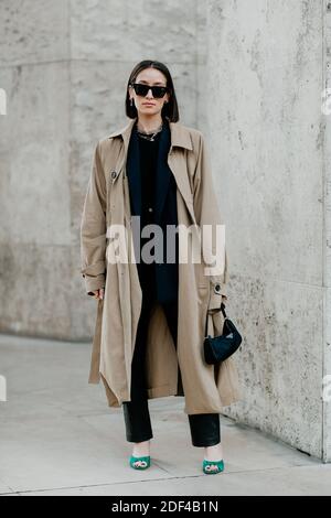 Street style, Alexandra Guerain arrive au spectacle Gauchere automne hiver 2020-2021, qui s'est tenu au Palais de Tokyo, Paris, France, le 3 mars 2020. Photo de Marie-Paola Bertrand-Hillion/ABACAPRESS.COM Banque D'Images