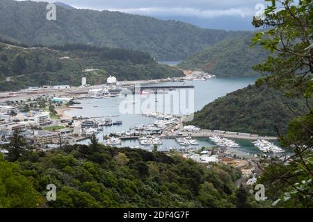 Picton, Marlborough, île du Sud, Nouvelle-Zélande Banque D'Images