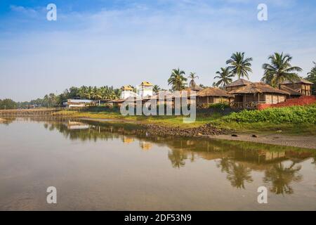 Inde, Goa, Mandem plage Banque D'Images