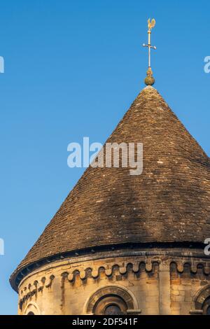 Royaume-Uni, Angleterre, Cambridgeshire, Cambridge, Bridge Street, l'église du Saint-Sépulcre, généralement connue sous le nom d'église ronde Banque D'Images