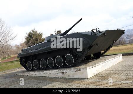 Véhicule de combat d'infanterie soviétique à Erevan, Arménie Banque D'Images