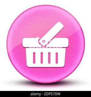 Panier globe oculaire brillant élégant rose bouton rond illustration abstraite Banque D'Images