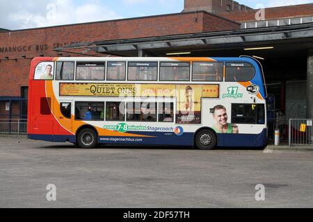 Stagecoach bus comme Kilmarnock, East Ayrshire, Écosse, Royaume-Uni Banque D'Images