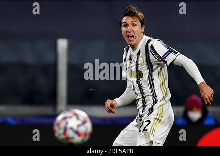 Turin, Italie. 2 décembre 2020. Federico Chiesa (Juventus) lors du match de l'UEFA 'Champions League 2020 2021' entre Juventus 3-0 Dinamo Kiev au stade Allianz le 02 décembre 2020 à Turin, en Italie. Credit: Maurizio Borsari/AFLO/Alay Live News Banque D'Images