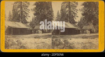 Sentinel House, Yo Semite Valley., image fixe, stéréographes, 1870, Soule, John P. (1827-1904 Banque D'Images