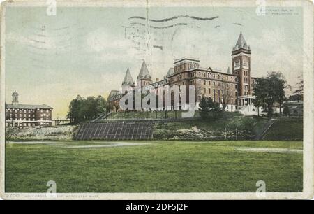 Holy Cross College, Worcester, Massachusetts, photo, cartes postales, 1898 - 1931 Banque D'Images