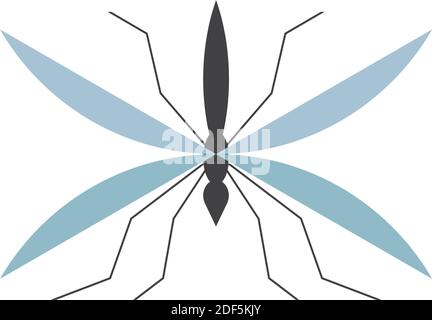 élément de conception vectoriel d'icône de logo mosquito Illustration de Vecteur