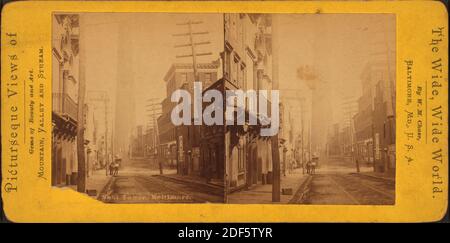 Tour de tir. Baltimore., image fixe, stéréographes, 1850 - 1930, Chase, W. M. (William M.) (env. 1818-1901 Banque D'Images