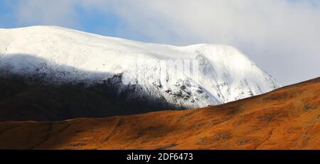 Paysage alpin dans les montagnes de Cuillin, Highlands d'Écosse, Europe Banque D'Images