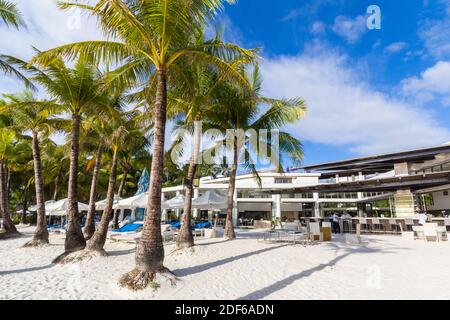L'hôtel Discovery Shores Resort à Boracay, Philippines Banque D'Images