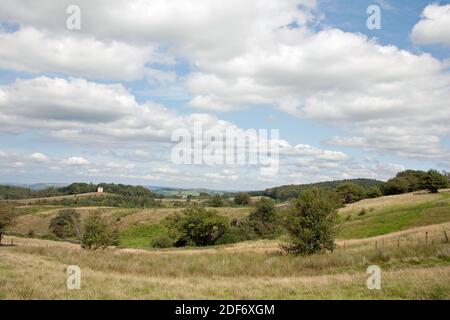 La cage à Lyme Park vue de Moorside Lyme Handley Poynton Cheshire Angleterre Banque D'Images