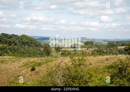 La cage à Lyme Park vue de Moorside Lyme Handley Poynton Cheshire Angleterre Banque D'Images