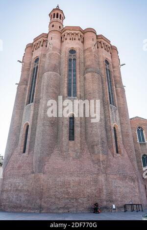 Xterior de la cathédrale Albi, France, Europe. Banque D'Images