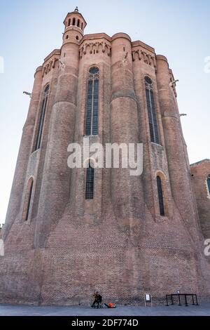 Xterior de la cathédrale Albi, France, Europe. Banque D'Images