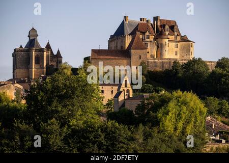 France, Dordogne, Périgord pourpre, Biron, Château de Biron Banque D'Images