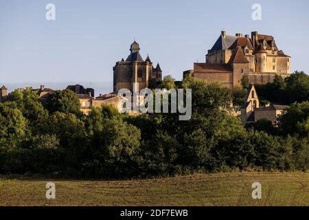 France, Dordogne, Périgord pourpre, Biron, Château de Biron Banque D'Images