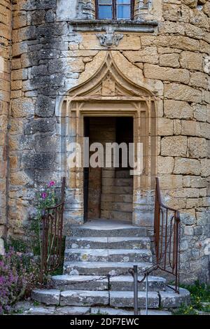 France, Dordogne, Périgord pourpre, Biron, Château de Biron Banque D'Images