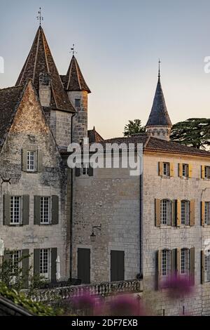 France, Dordogne, Périgord Vert, Bourdeilles, Château de Bourdeilles Banque D'Images