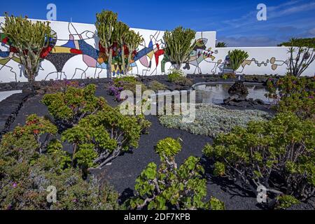 Espagne, Iles Canaries, Lanzarote, Fondation César Manrique dans le village de Tahiche Banque D'Images