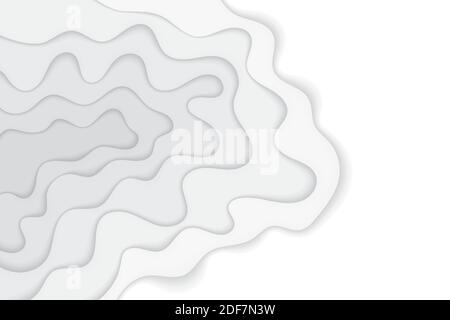 Feuille de papier Résumé fond de concept noir et blanc. Modèle de dessin d'illustration vectorielle monochrome dessiné à la main Illustration de Vecteur