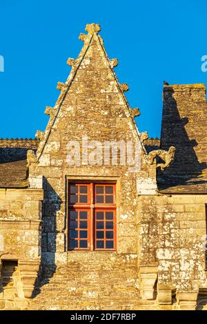 France, Morbihan, Pontivy, château Rohan des XVe et XVIe siècles Banque D'Images