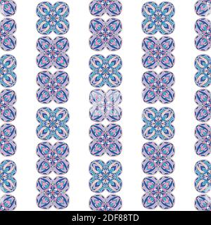 Motif style Navajo vectoriel de couleur rétro sans coutures. imprimé géométrique abstrait aztèque fantaisie. Toile de fond ethnique des hippopotames. Papier peint, tissu, tissu Illustration de Vecteur