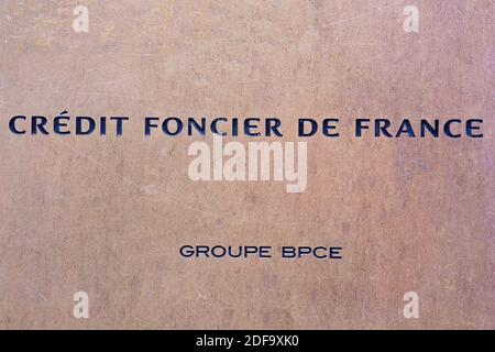 Un logo du crédit foncier de France, le 09 mai 2020 à Paris, France. Photo de David Niviere/ABACAPRESS.COM Banque D'Images