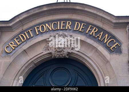 Un logo du crédit foncier de France, le 09 mai 2020 à Paris, France. Photo de David Niviere/ABACAPRESS.COM Banque D'Images