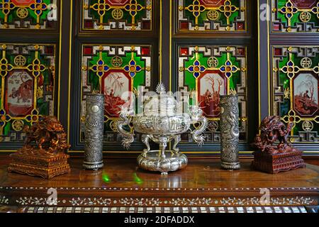 GEORGE TOWN, PENANG, MALAISIE -8 DEC 2019- vue sur le Pinang Peranakan Mansion Museum dans la ville historique de George Town, Penang, Malaisie, un Herit mondial de l'UNESCO Banque D'Images