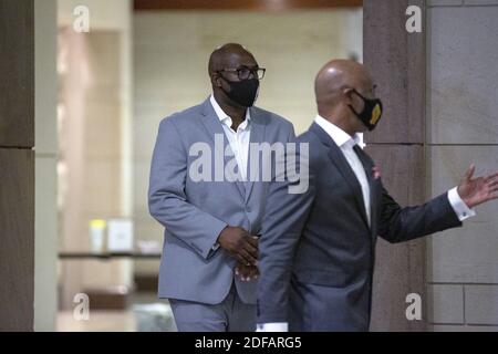 Philonise Floyd, le frère de George Floyd, est parti pour témoigner devant le Congrès au Capitole des États-Unis à Washington D.C., aux États-Unis, le mercredi 10 juin 2020. Photo de Stefani Reynolds/CNP/ABACAPRESS.COM Banque D'Images