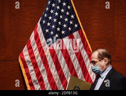 Jerry Nadler (D-NY), président de la Commission judiciaire de la Chambre, arrive à une commission judiciaire de la Chambre pour marquer le titre de H.R. 7120, le « Justice in police Act of 2020 », sur Capitol Hill à Washington, DC, le mercredi 17 juin 2020. Le projet de loi réforme le maintien de l'ordre aux États-Unis et comprend des dispositions visant à mettre fin à l'inconduite policière et à l'usage excessif de la force. Photo de Kevin Dietsch/Pool/ABACAPRESS.COM Banque D'Images